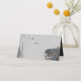 Tarjeta De Asiento Geométrica del Purpurina de mármol