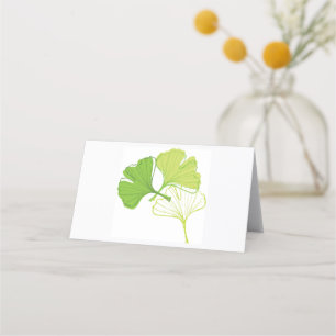 Tarjeta De Asiento Ginkgo Leaf