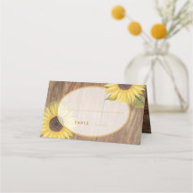 Girasol Rústico y Óvalo de Madera