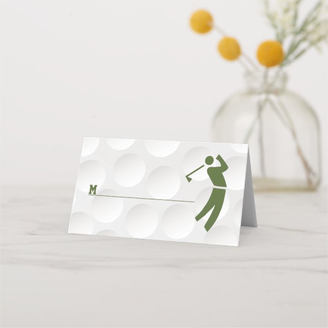 Tarjeta De Asiento Golf Them Bar Mitzvah (Anverso)