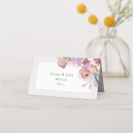 Tarjeta De Asiento Gouache Blossoms