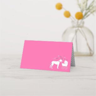 Tarjeta De Asiento Great Dane Baby Shower