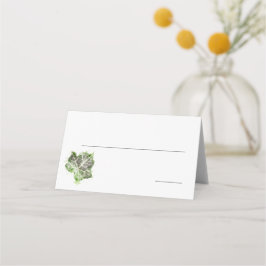 Tarjeta De Asiento Green English Ivy Leaf Watercolor Place Card