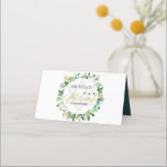 TARJETA DE ASIENTO GREEN GOLD FOLIAGE WREATH STAR BAR BAT MITZVAH<br><div class="desc">Si necesita más personalización o cualquier otro elemento que coincida,  no dude en ponerse en contacto conmigo en info@yellowfebstudio.com</div>