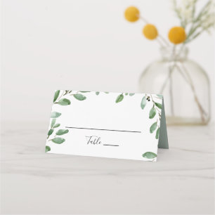 Tarjeta De Asiento Greeneration Tropical Eucalyptus Boda Place Card
