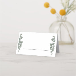 Tarjeta De Asiento Greenery Boda moderno