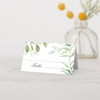 Tarjeta De Asiento Greenery Eucalyptus Boda