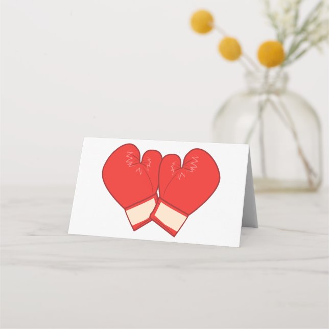 Tarjeta De Asiento Guantes de boxeo (Anverso)