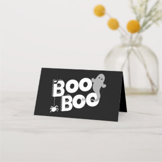 Tarjeta De Asiento Halloween Boo Boo