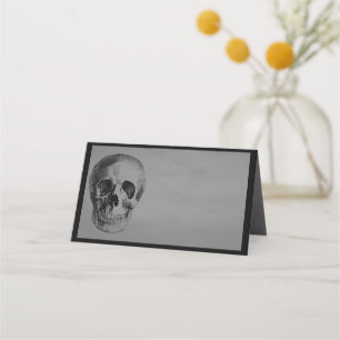 Tarjeta De Asiento Halloween Party Spooky Skull Place Card