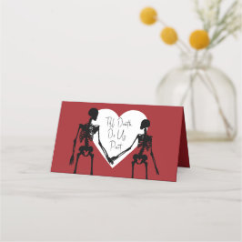 Tarjeta De Asiento Hasta La Muerte, Nos Comparten El Boda De Esquelet