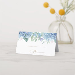 Tarjeta De Asiento Hidrangea Flores Bautismo