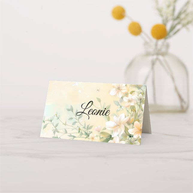 Tarjeta De Asiento Hochzeit de eslóvollo en Pastell (Anverso)