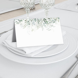 Tarjeta De Asiento Hojas de eucalipto Verdor Elegante Moderno