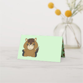 Tarjeta De Asiento Horse Baby Shower