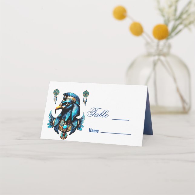 Tarjeta De Asiento Horus, el dios del halcón egipcio (Anverso)