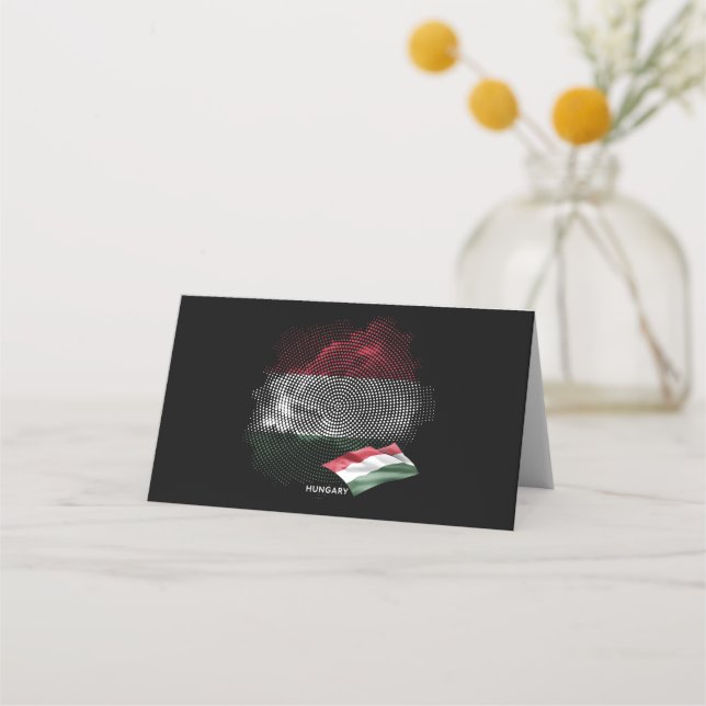 Tarjeta De Asiento Hungary flag (Anverso)