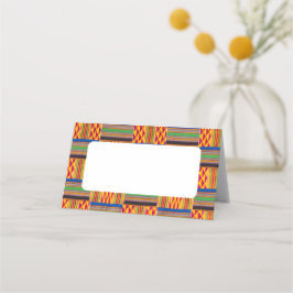 Tarjeta De Asiento Impresión africana