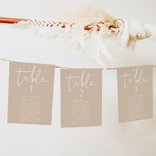 Tarjeta de asiento INDIE Vertical Modern Boho Tabl