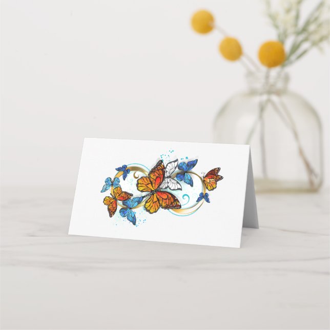 Tarjeta De Asiento Infinity of Monarch Butterflies (Anverso)