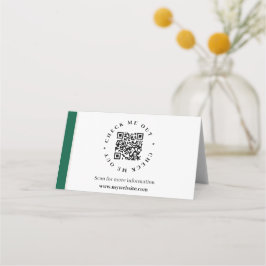 Tarjeta De Asiento Información generada por código QR Signo de escrit