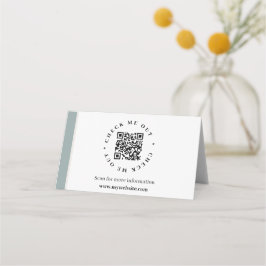 Tarjeta De Asiento Información generada por código QR Signo de escrit