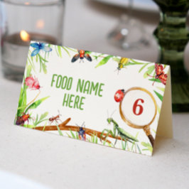 Tarjeta De Asiento Insect Bugs Birday Place Card