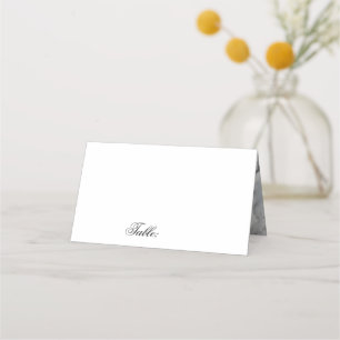 Tarjeta De Asiento Invitado a la mesa en blanco de mármol moderno
