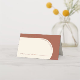 Tarjeta De Asiento Invitado Boda de fotografía del Arco de Terracota