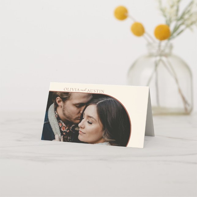 Tarjeta De Asiento Invitado Boda de fotografía del Arco de Terracota  (Subido por el creador)