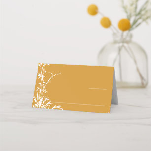 Tarjeta De Asiento Jardín Botánico Romántico Boda Ámbar