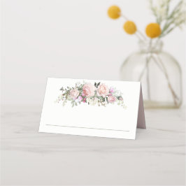 Tarjeta De Asiento Jardín de Rosas de verano rosa femenino