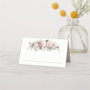 Tarjeta De Asiento Jardín de Rosas de verano rosa femenino