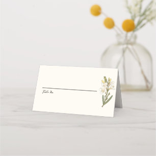 Tarjeta De Asiento Jardín Toscano Italiano Floral Urna de Boda