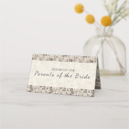 Tarjeta De Asiento Jardinerías Modernas Acento Boda Boho