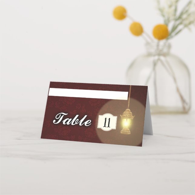 Tarjeta De Asiento Lámpara (Anverso)