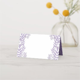 Tarjeta De Asiento Lavender Boda púrpura Vintage Botánico