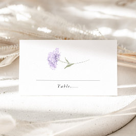 Tarjeta De Asiento Lavender Lilac Hydrangea Watercolor Wedding