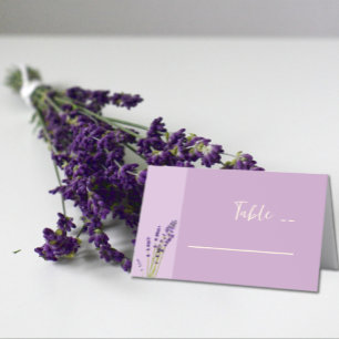 Tarjeta De Asiento Lavender Love Boda