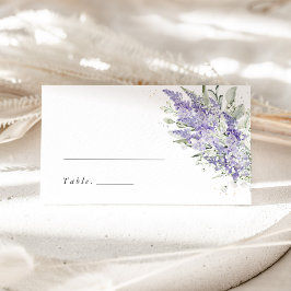 Tarjeta De Asiento Lavender & Sage Green Floral Wedding Place Cards