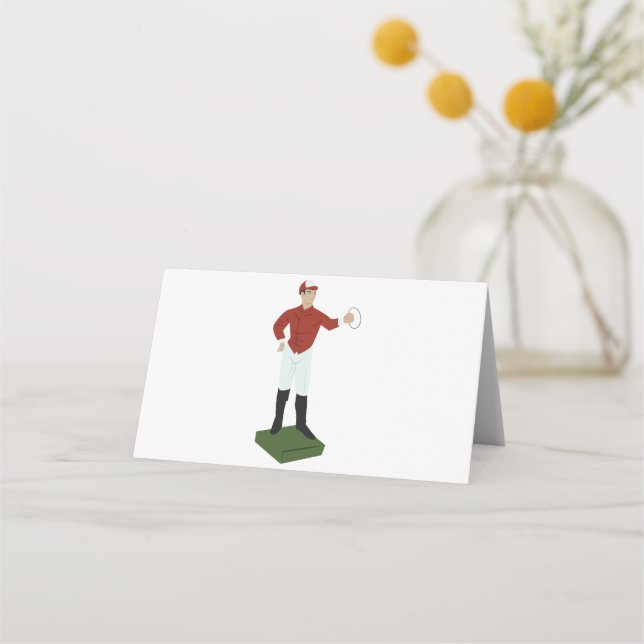 Tarjeta De Asiento Lawn Jockey (Anverso)