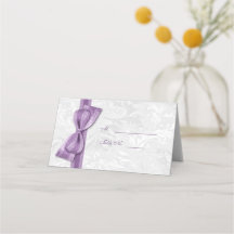 Lazo Falso Morado y Damasco Blanco