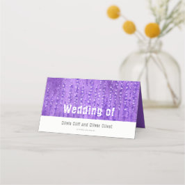 Tarjeta De Asiento Lilac Lupines Boda Place Card