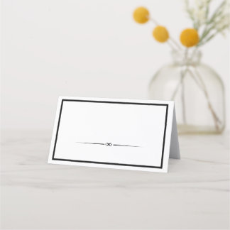 Tarjeta De Asiento LIly - Elegantes placas plegadas monocromáticas