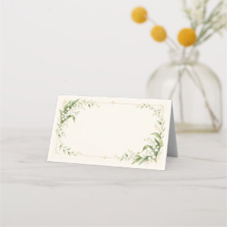 Tarjeta De Asiento Lily of the Valley Place Card