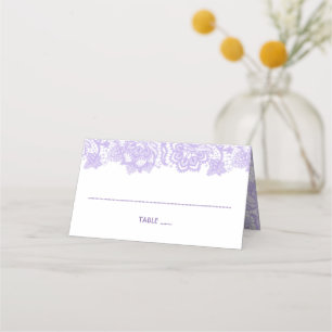 Tarjeta De Asiento Linterna morada floral