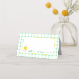 Tarjeta De Asiento Little Chick To Hatch Gender Neutral Baby Shower