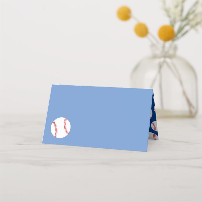 Tarjeta De Asiento Little Slugger Baseball Sports Baby Shower Place C (Anverso)