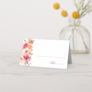 Tarjeta De Asiento Lluvia de Amor para la Ducha de Boda Floral para e