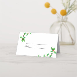 Tarjeta De Asiento Los amigos rosas en el Boda de marfil verde